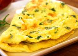 Vajíčková omeleta s bylinkami