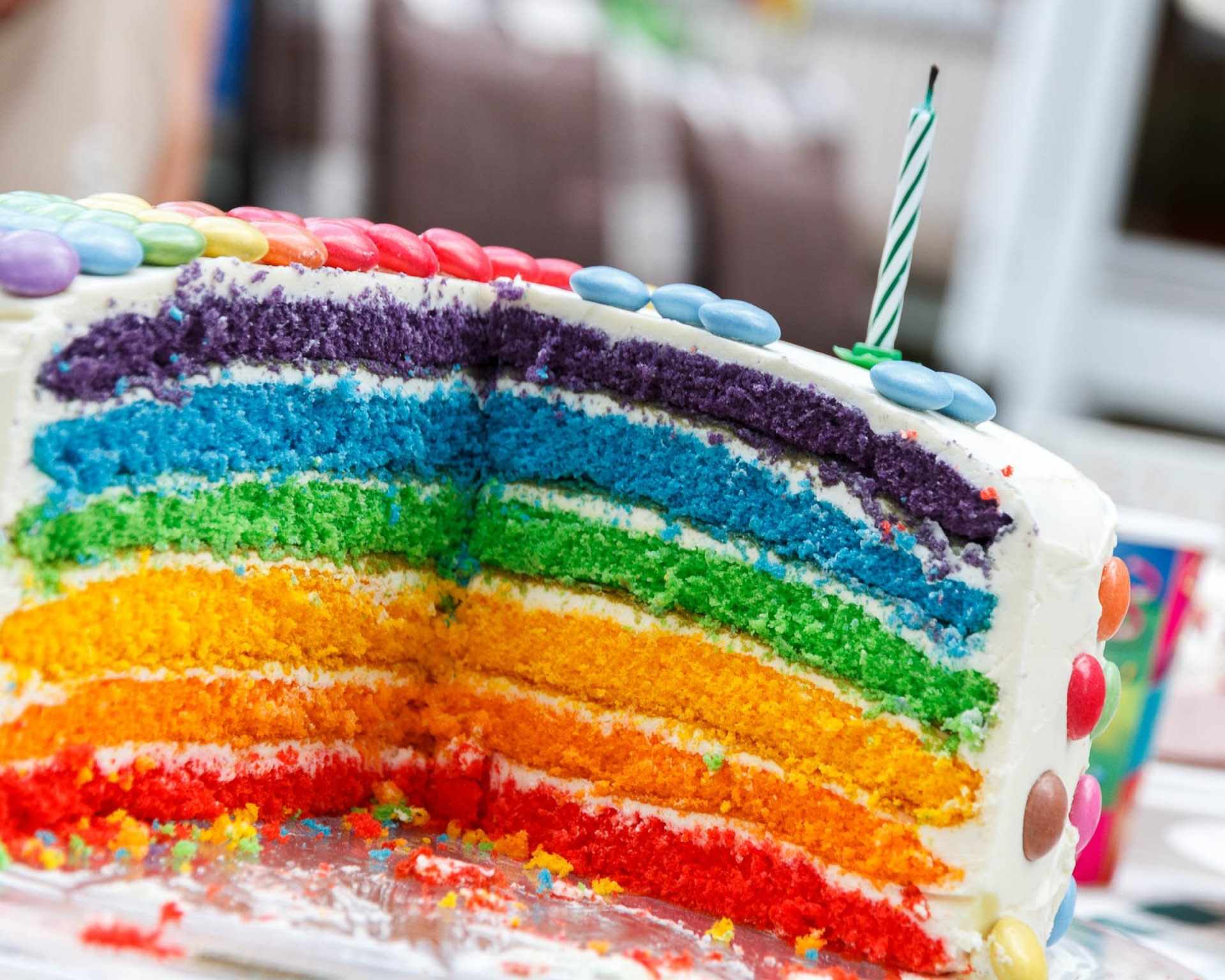 Dúhová torta pre deti na narodeniny