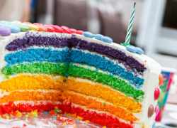Dúhová torta pre deti na narodeniny