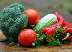 Viaceré druhy čerstvej zeleniny