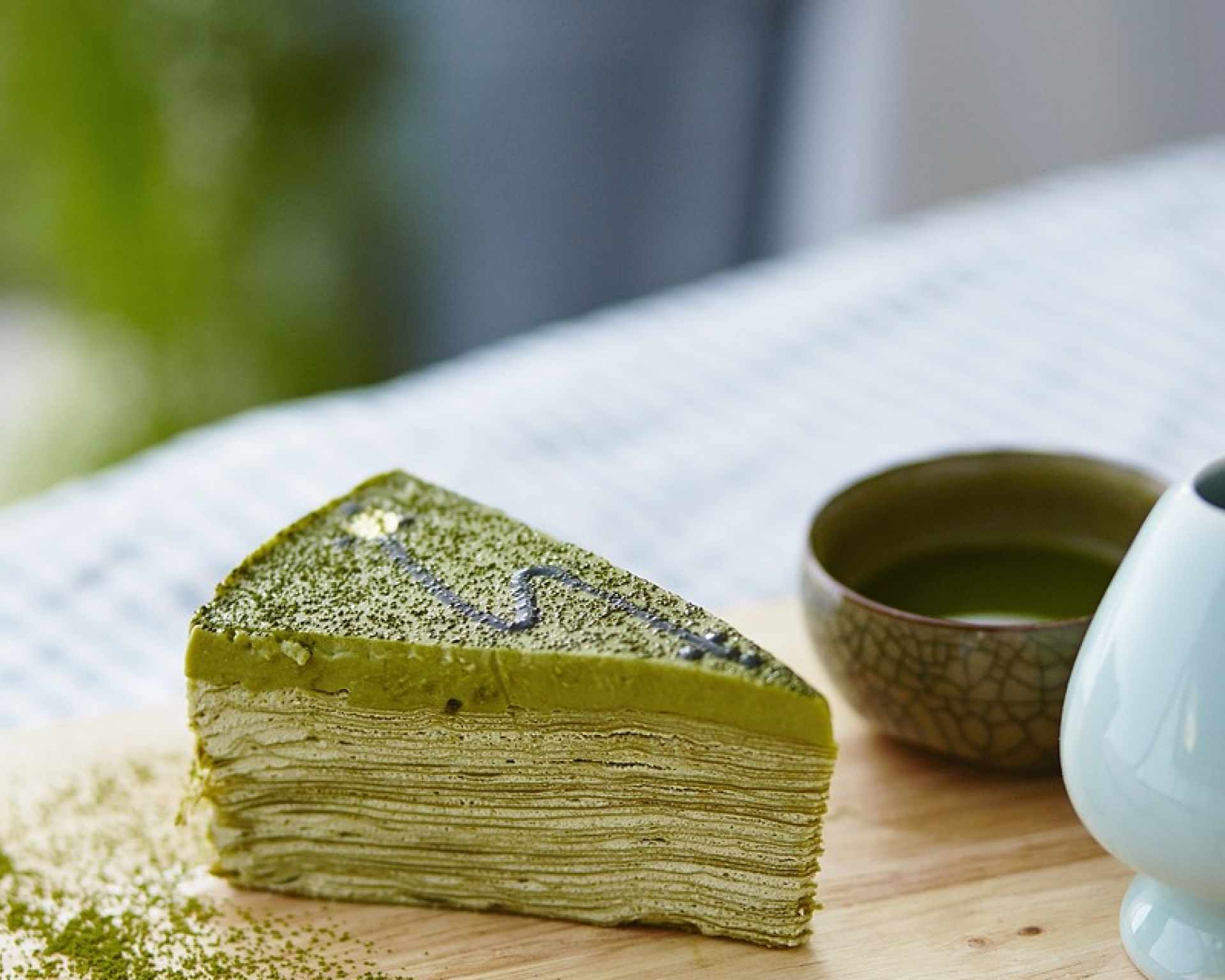 Matcha koláč