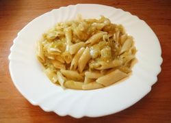 Penne cestoviny s tekvicou v tanieri