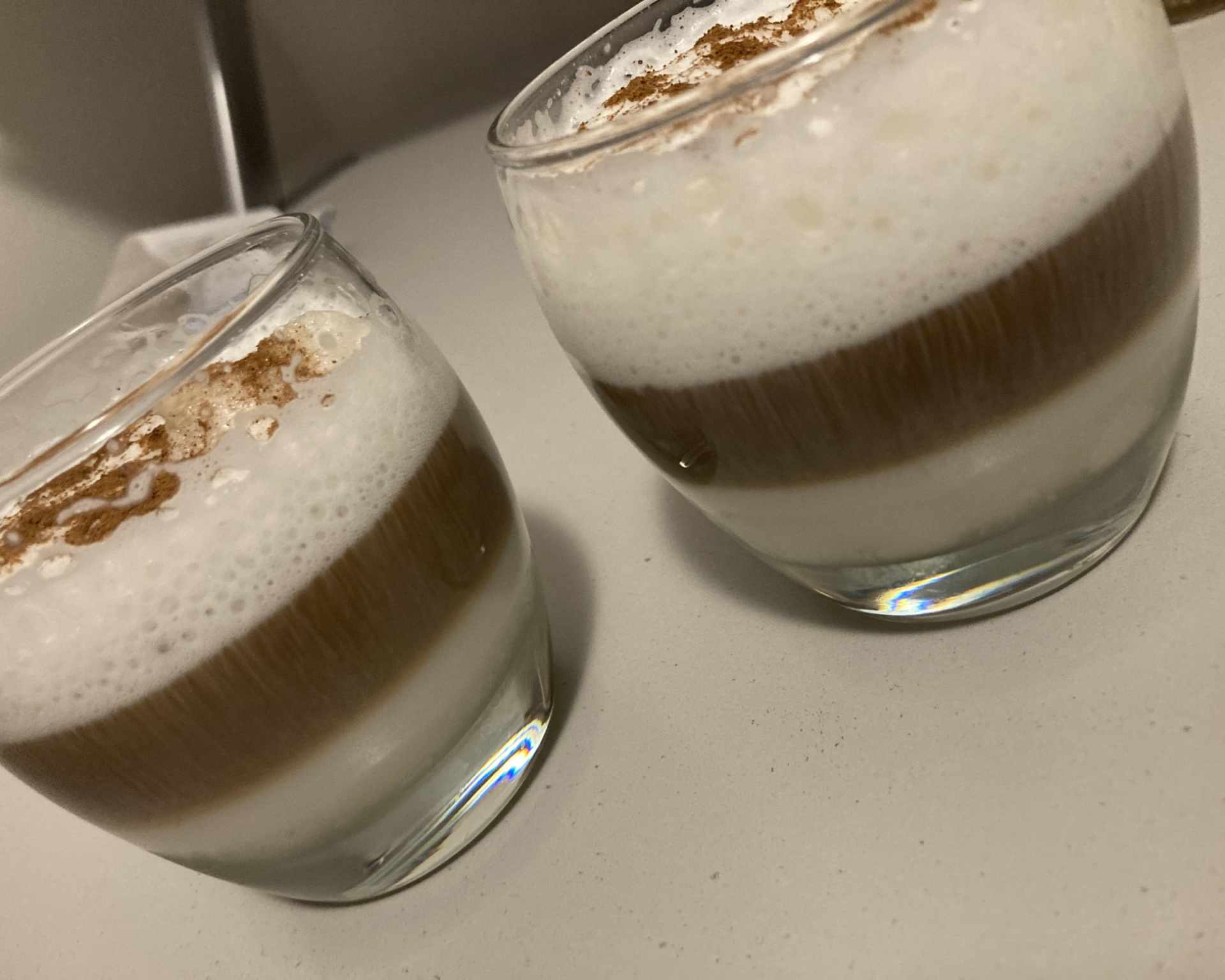 Domáce latté machiatto