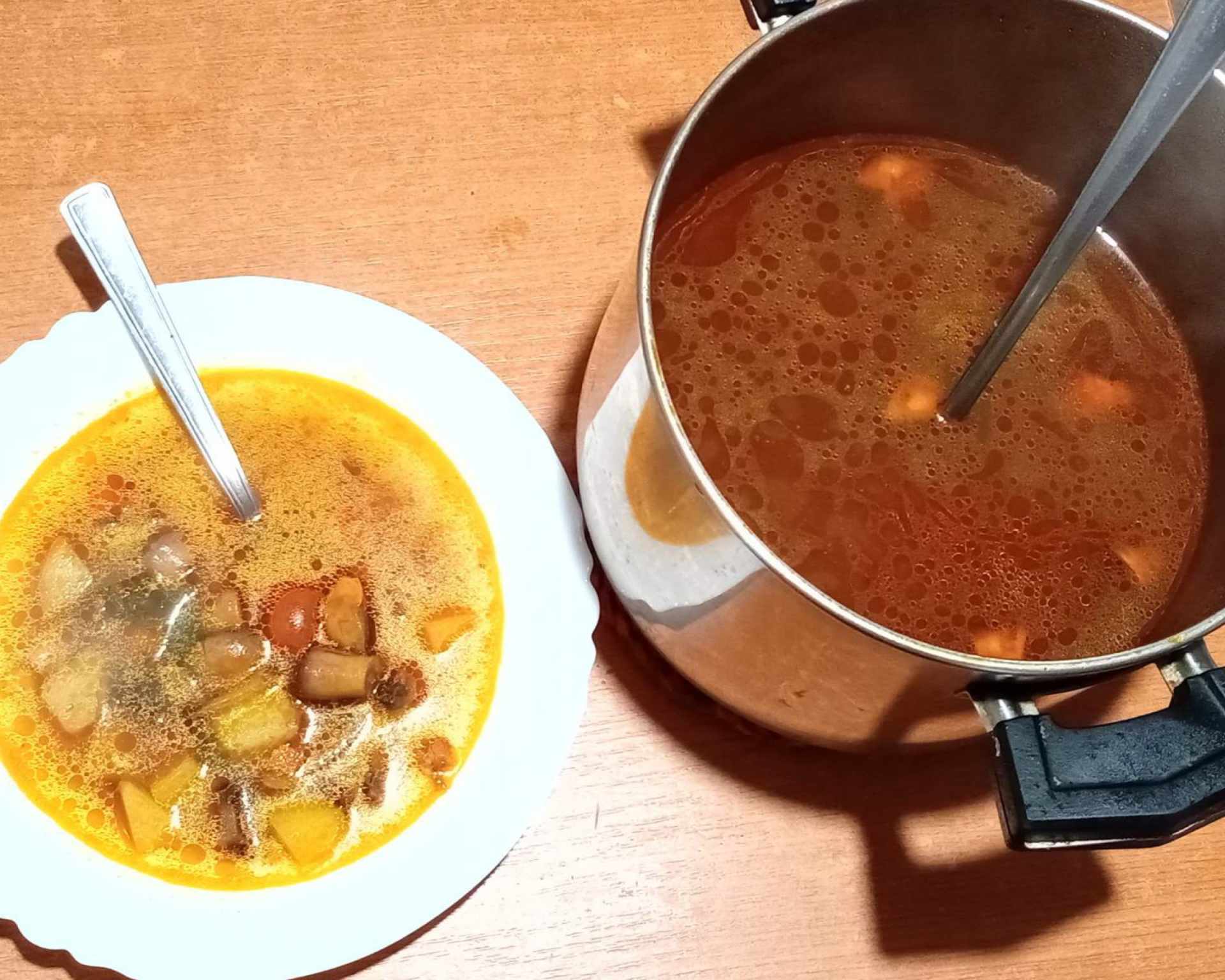 Hubová polievka, maďarský recept