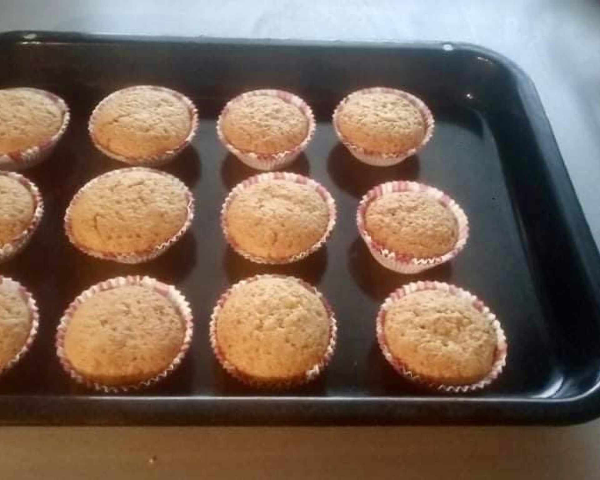 Hotové banánové muffiny