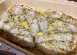 Hotové rybie filé upečené v rúre