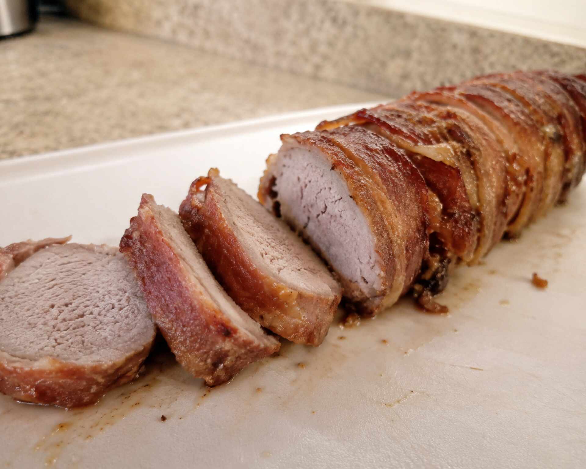 Recept na bravčovú panenku pečenú na slanine