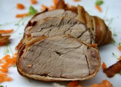 Recept na bravčovú panenku pečenú na slanine