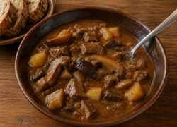 Recept na dubákový guláš