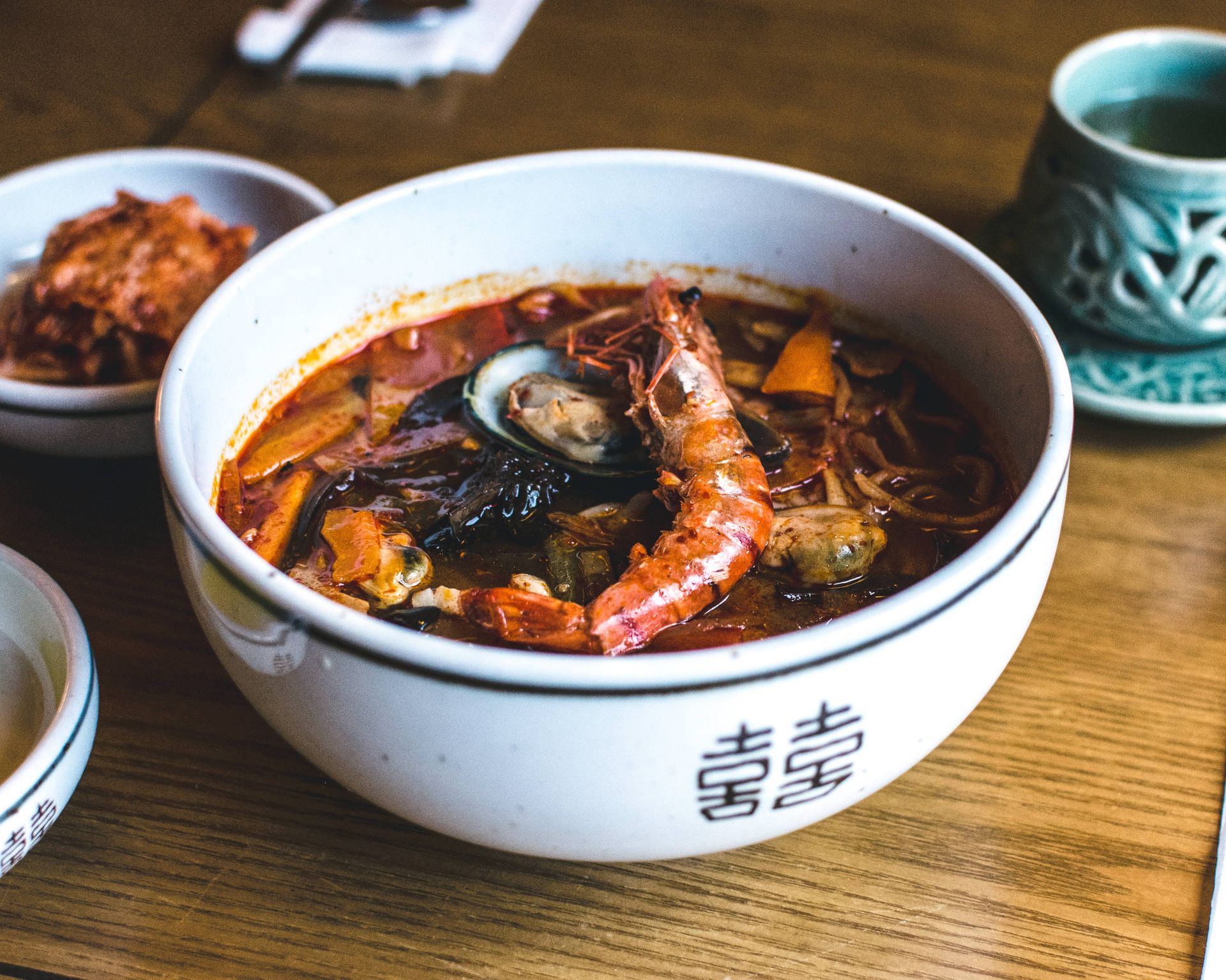 Recept na kórejskú pikantnú polievku s kráľovskými krevetami