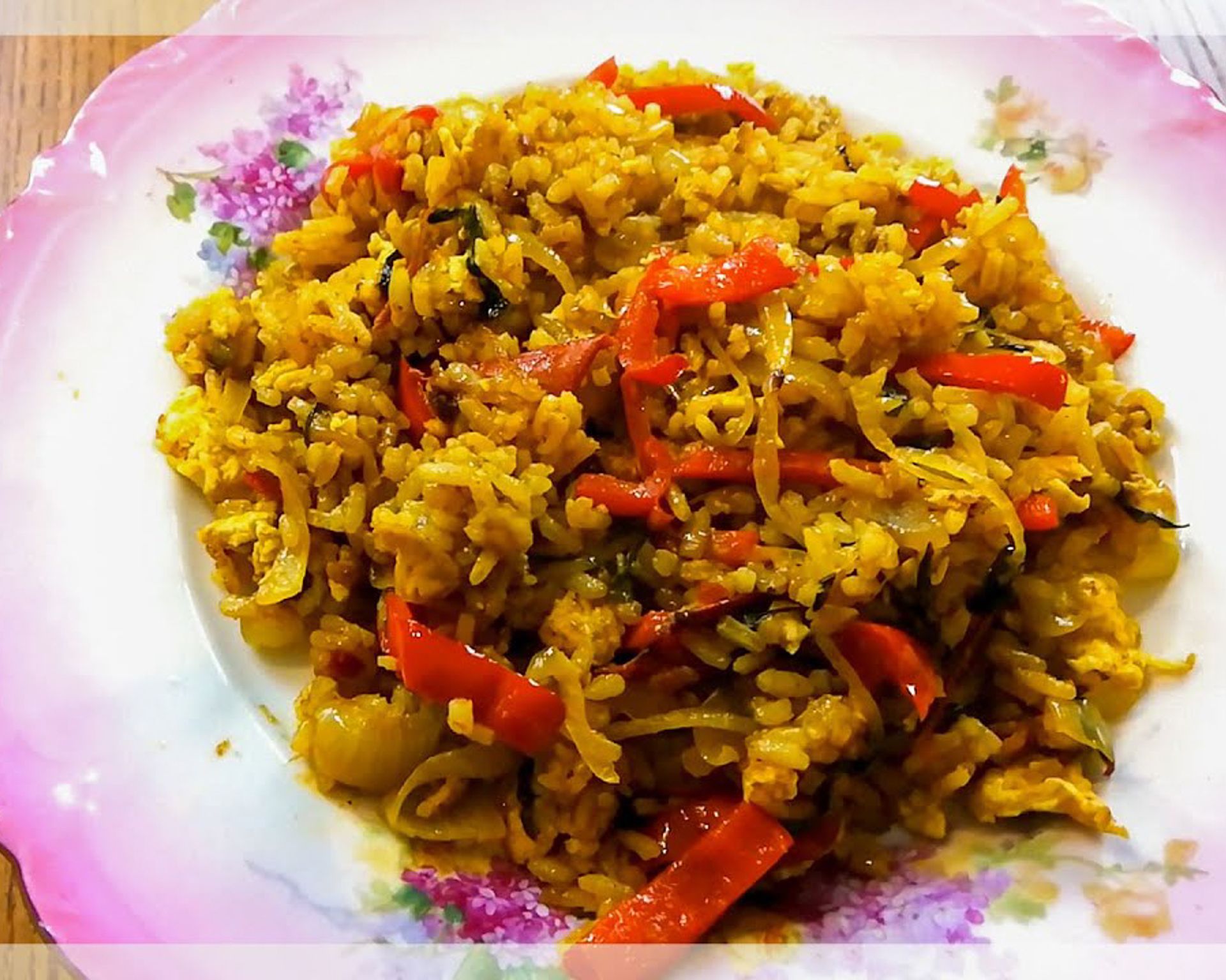 Recept na čínske jedlá s ryžou s paradajkou a paprikou, rizoto zeleninové